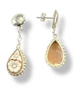 Earrings Mandile 1922 Woman Cammei  in Silver Conchiglia 2MORCM2 - 2MORCM2